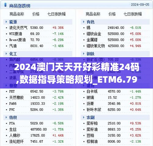 2024澳门天天开好彩精准24码,数据指导策略规划_ETM6.79