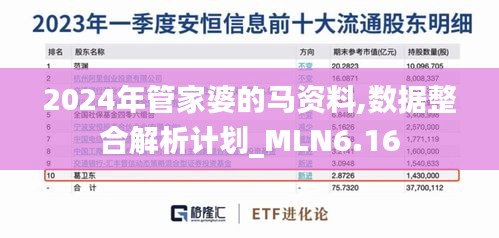 2024年管家婆的马资料,数据整合解析计划_MLN6.16