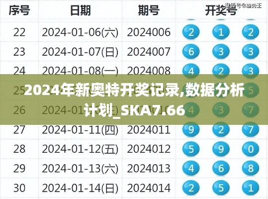 2024年新奥特开奖记录,数据分析计划_SKA7.66