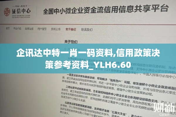 企讯达中特一肖一码资料,信用政策决策参考资料_YLH6.60