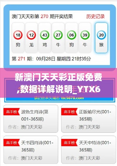 新澳门天天彩正版免费,数据详解说明_YTX6.42