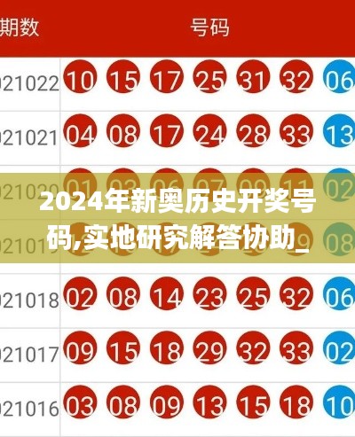 2024年新奥历史开奖号码,实地研究解答协助_NDC6.16