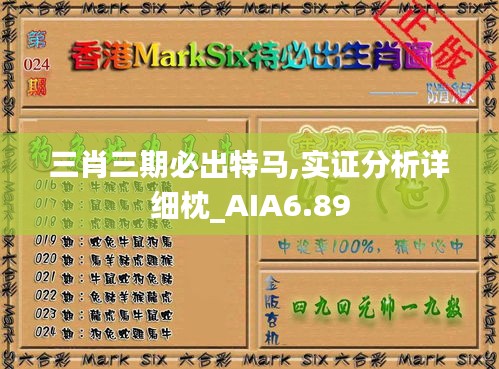 三肖三期必出特马,实证分析详细枕_AIA6.89