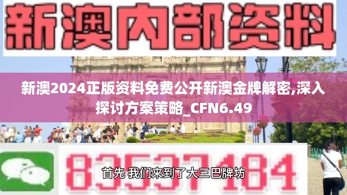 新澳2024正版资料免费公开新澳金牌解密,深入探讨方案策略_CFN6.49