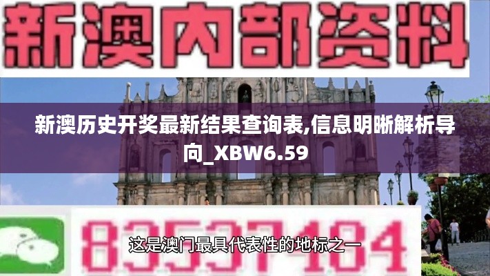 新澳历史开奖最新结果查询表,信息明晰解析导向_XBW6.59