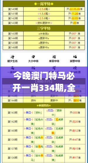 今晚澳门特马必开一肖334期,全面说明评估_PRY3.75