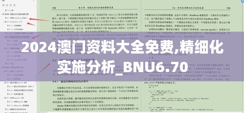 2024澳门资料大全免费,精细化实施分析_BNU6.70