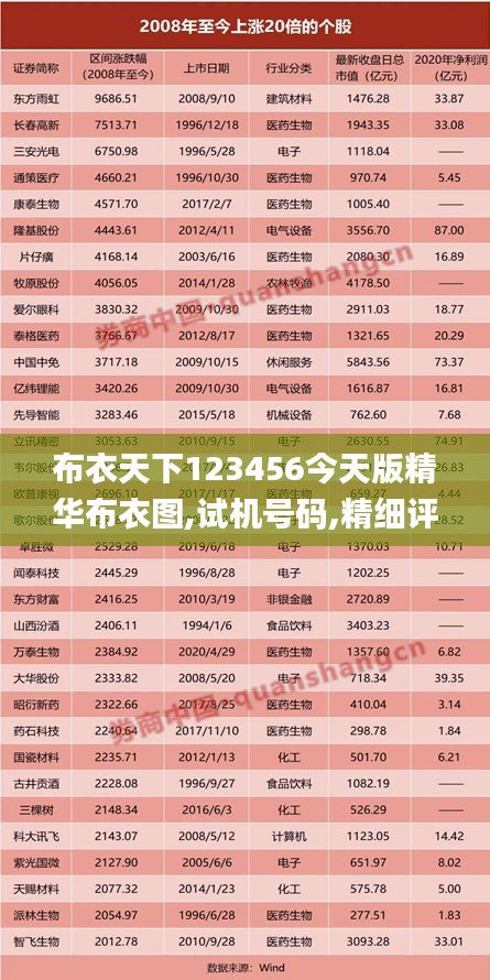 布衣天下123456今天版精华布衣图,试机号码,精细评估方案_ACO6.51