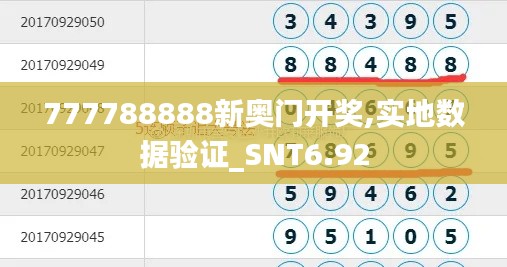 777788888新奥门开奖,实地数据验证_SNT6.92