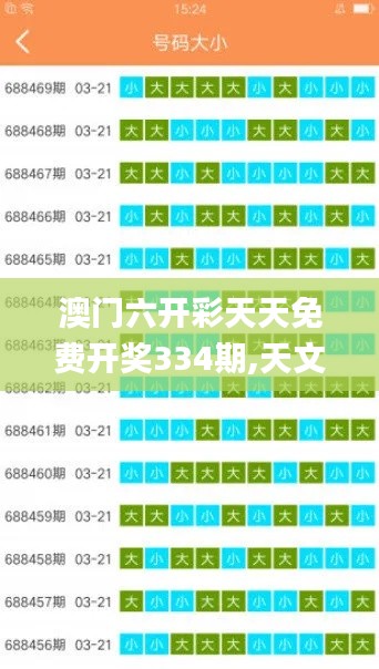 澳门六开彩天天免费开奖334期,天文学_PJJ6.52