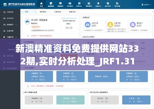 新澳精准资料免费提供网站332期,实时分析处理_JRF1.31