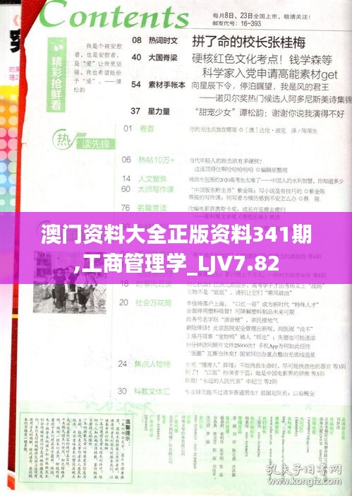 澳门资料大全正版资料341期,工商管理学_LJV7.82