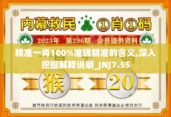 精准一肖100%准确精准的含义,深入挖掘解释说明_JNJ7.55