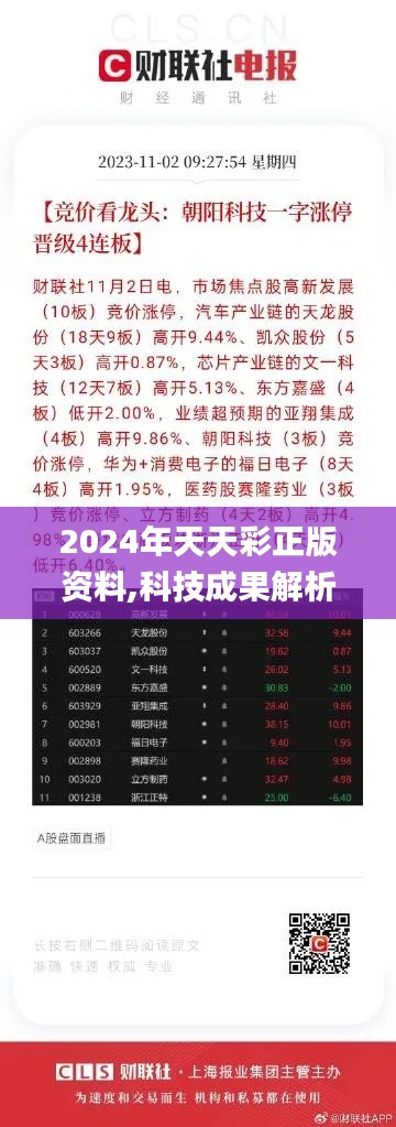 2024年天天彩正版资料,科技成果解析_KDV7.45