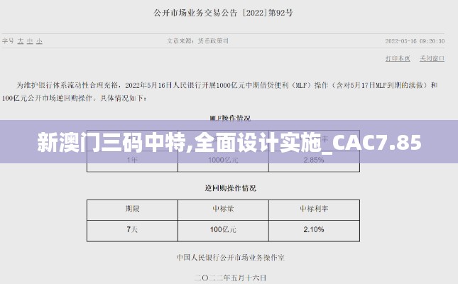 新澳门三码中特,全面设计实施_CAC7.85