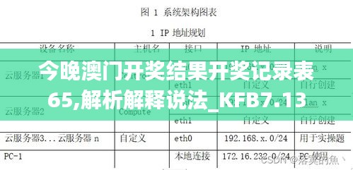 今晚澳门开奖结果开奖记录表65,解析解释说法_KFB7.13