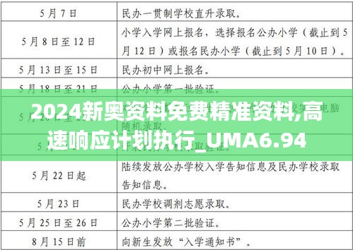 2024新奥资料免费精准资料,高速响应计划执行_UMA6.94