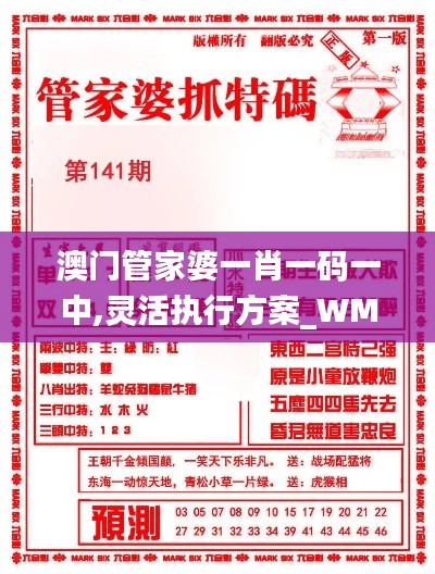 澳门管家婆一肖一码一中,灵活执行方案_WMU6.35