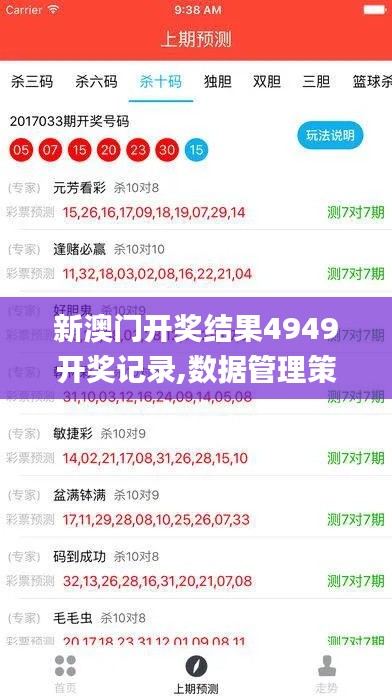 新澳门开奖结果4949开奖记录,数据管理策略_QTU7.6