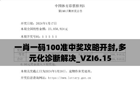 一肖一码100准中奖攻略开封,多元化诊断解决_VZI6.15