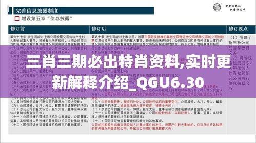 三肖三期必出特肖资料,实时更新解释介绍_QGU6.30