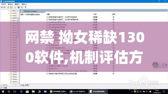 网禁 拗女稀缺1300软件,机制评估方案_PGW6.20