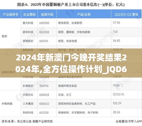 2024年新澳门今晚开奖结果2024年,全方位操作计划_JQD6.25