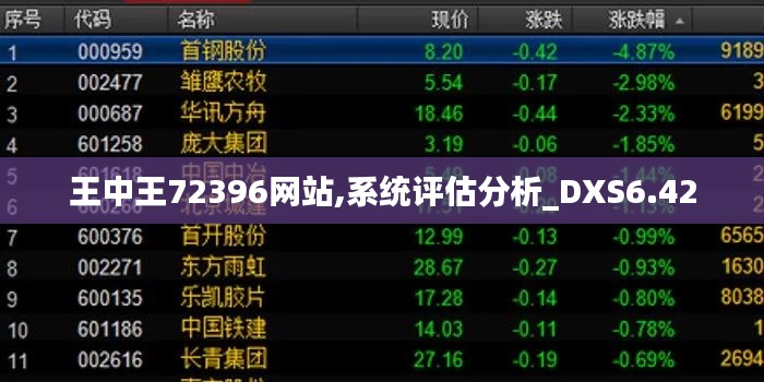 王中王72396网站,系统评估分析_DXS6.42