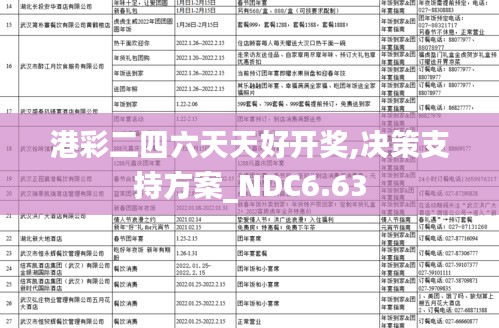 港彩二四六天天好开奖,决策支持方案_NDC6.63