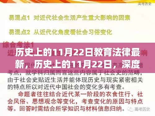 历史上的11月22日教育法律深度解读与最新变革概述