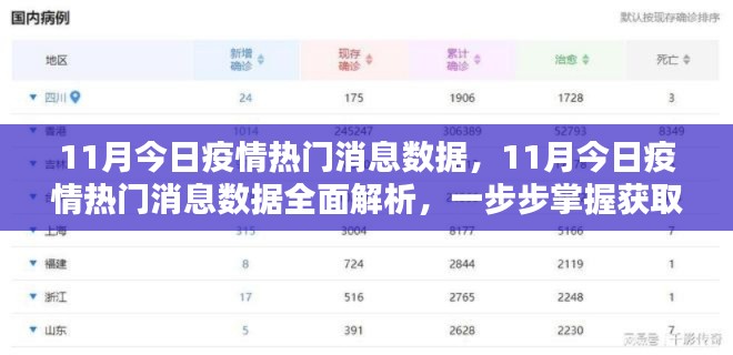 11月疫情热门消息数据全面解析与掌握获取分析技能