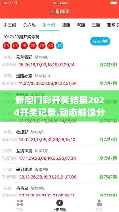 新澳门彩开奖结果2024开奖记录,动态解读分析_限量版HRL5.31