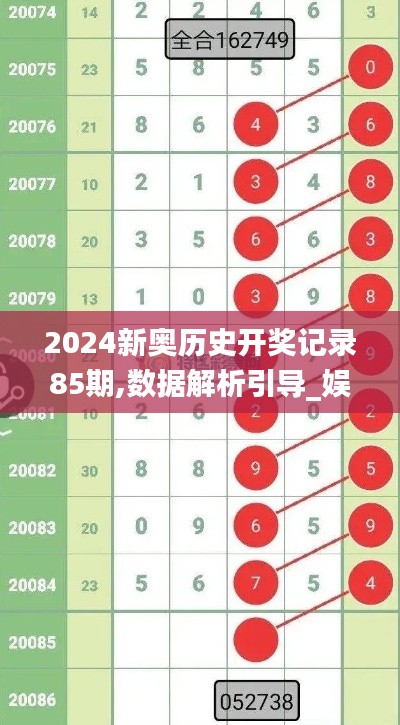 2024新奥历史开奖记录85期,数据解析引导_娱乐版TEM5.20