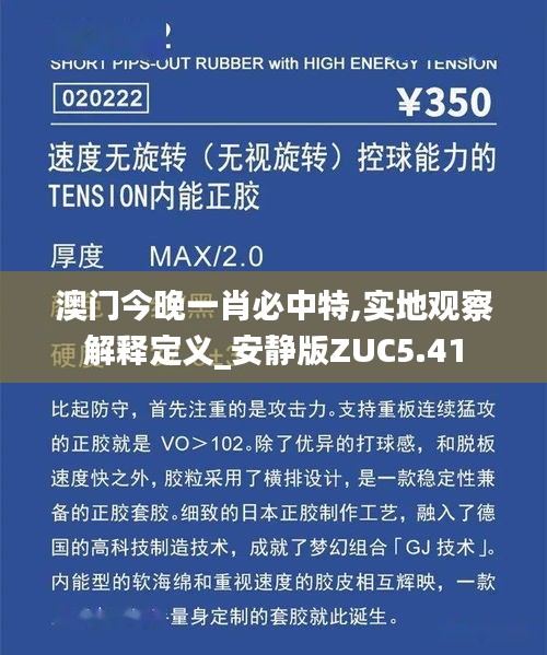 澳门今晚一肖必中特,实地观察解释定义_安静版ZUC5.41