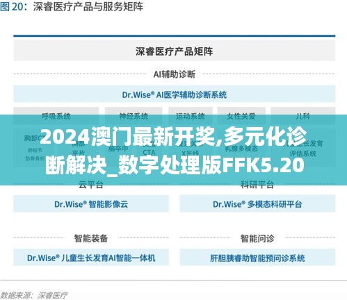 2024澳门最新开奖,多元化诊断解决_数字处理版FFK5.20