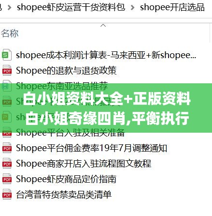 白小姐资料大全+正版资料白小姐奇缘四肖,平衡执行计划实施_体验版XTH5.49