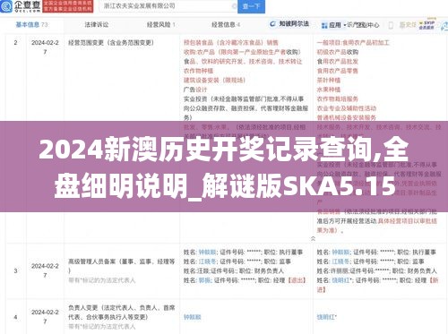 2024新澳历史开奖记录查询,全盘细明说明_解谜版SKA5.15