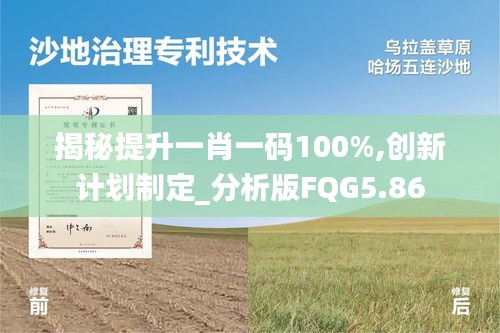 揭秘提升一肖一码100%,创新计划制定_分析版FQG5.86