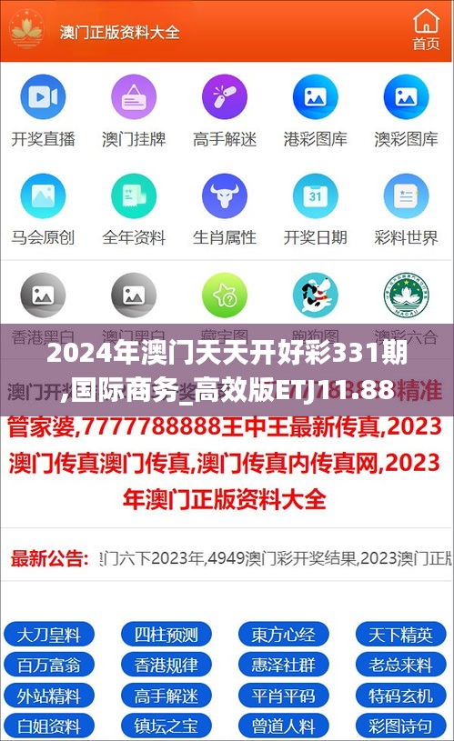 2024年澳门天天开好彩331期,国际商务_高效版ETJ11.88