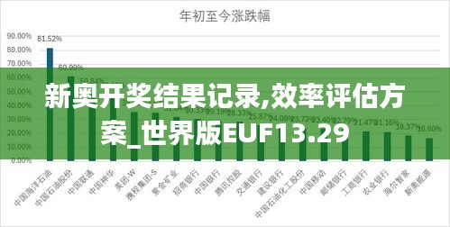 新奥开奖结果记录,效率评估方案_世界版EUF13.29