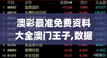 澳彩最准免费资料大全澳门王子,数据科学解析说明_效率版KXH13.30