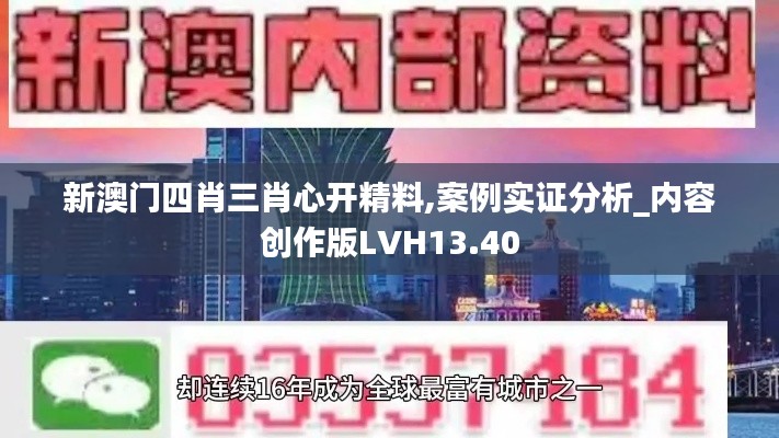 新澳门四肖三肖心开精料,案例实证分析_内容创作版LVH13.40