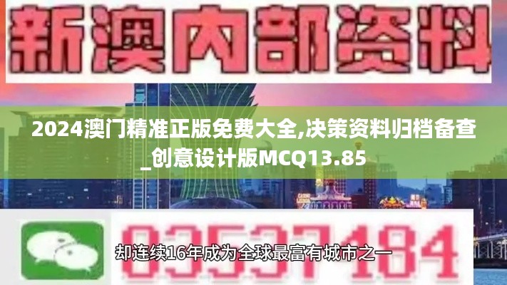 2024澳门精准正版免费大全,决策资料归档备查_创意设计版MCQ13.85