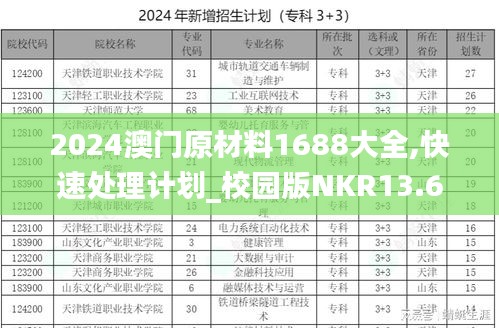 2024澳门原材料1688大全,快速处理计划_校园版NKR13.65