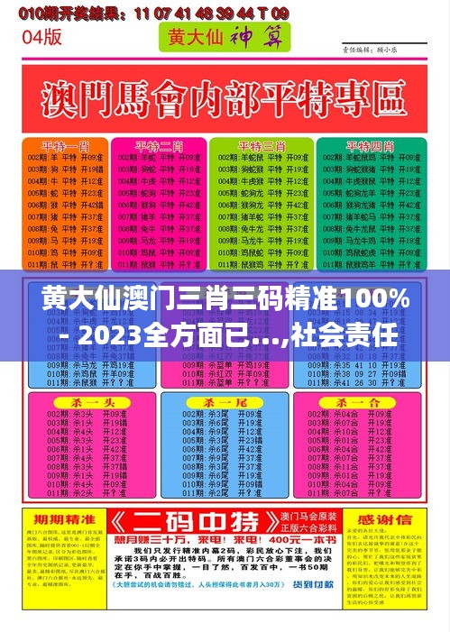 黄大仙澳门三肖三码精准100% - 2023全方面已...,社会责任法案实施_并发版CPU13.41