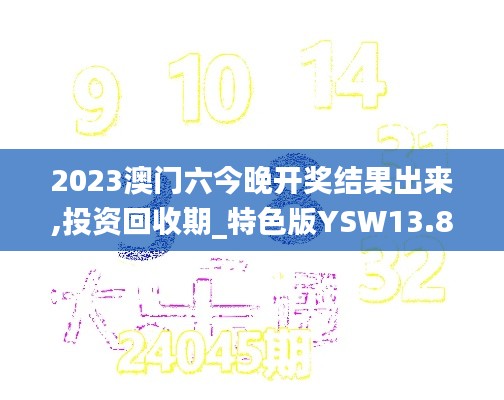 2023澳门六今晚开奖结果出来,投资回收期_特色版YSW13.81