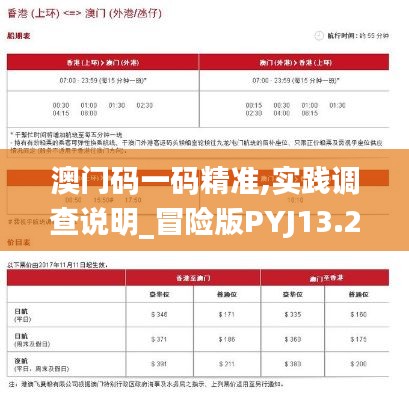 澳门码一码精准,实践调查说明_冒险版PYJ13.29