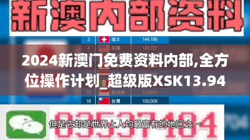 2024新澳门免费资料内部,全方位操作计划_超级版XSK13.94