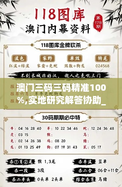 澳门三码三码精准100%,实地研究解答协助_资源版MQA13.61