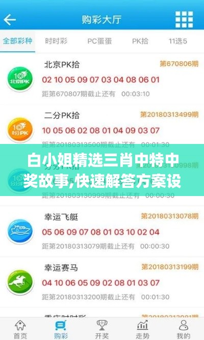 白小姐精选三肖中特中奖故事,快速解答方案设计_限定版QJD13.54